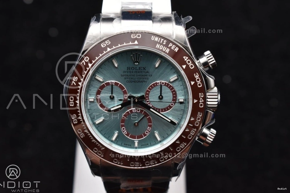 SH4131 Daytona Blue Stick YG QF Braclet Best 1:1 on V5 126506 Marker Dial Ice SS Edition 0218